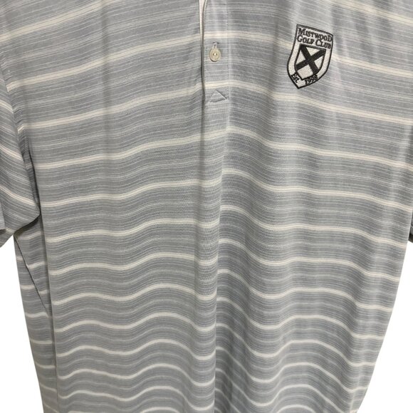 Adidas Adipure Golf Shirt Mens Mistwood Golf Club Logo Size Large - Picture 4 of 6